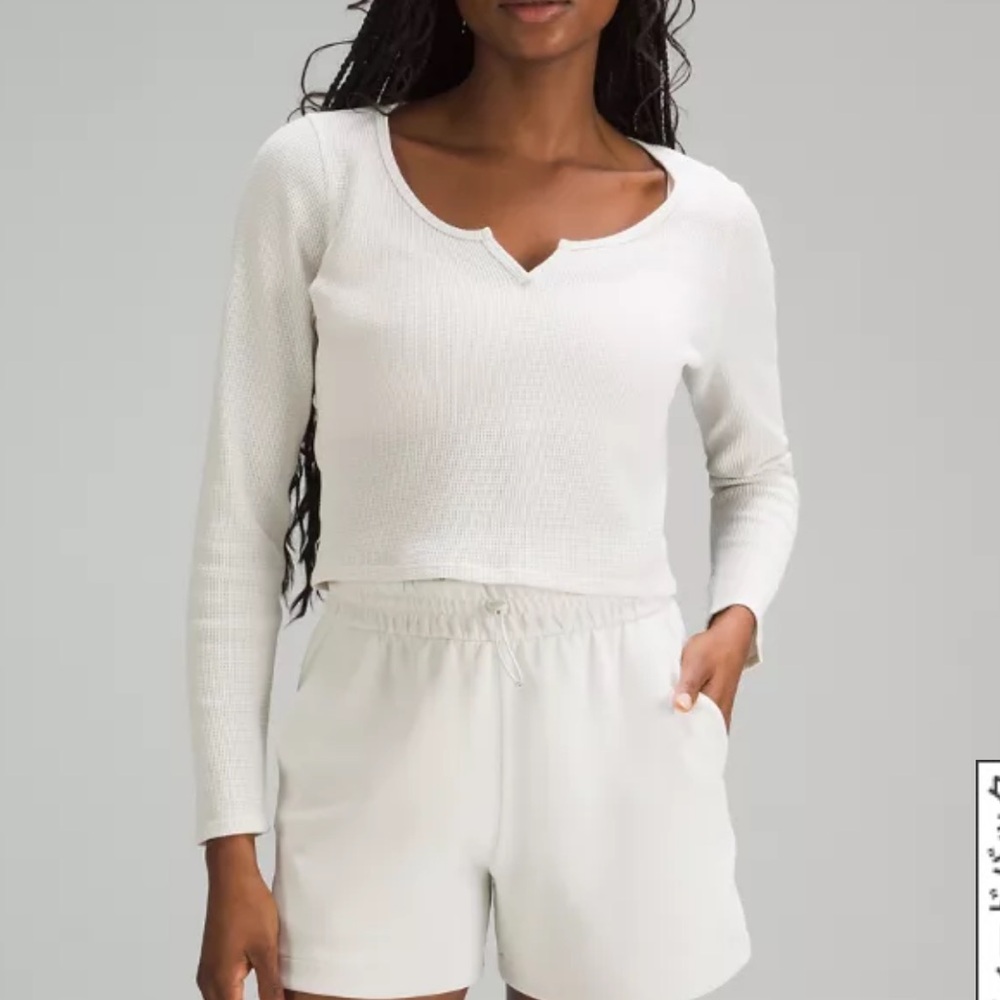 Lululemon Cotton blend Henry long sleeve shirt
